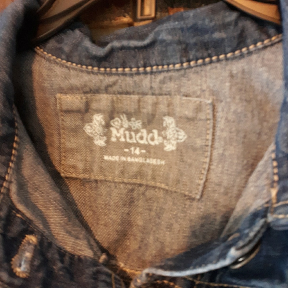 Girls Denim Button Jacket Size 14 - Picture 4 of 8
